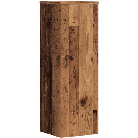 Pflanzenständer Altholz-Optik 33x33x100 cm Holzwerkstoff vidaXL