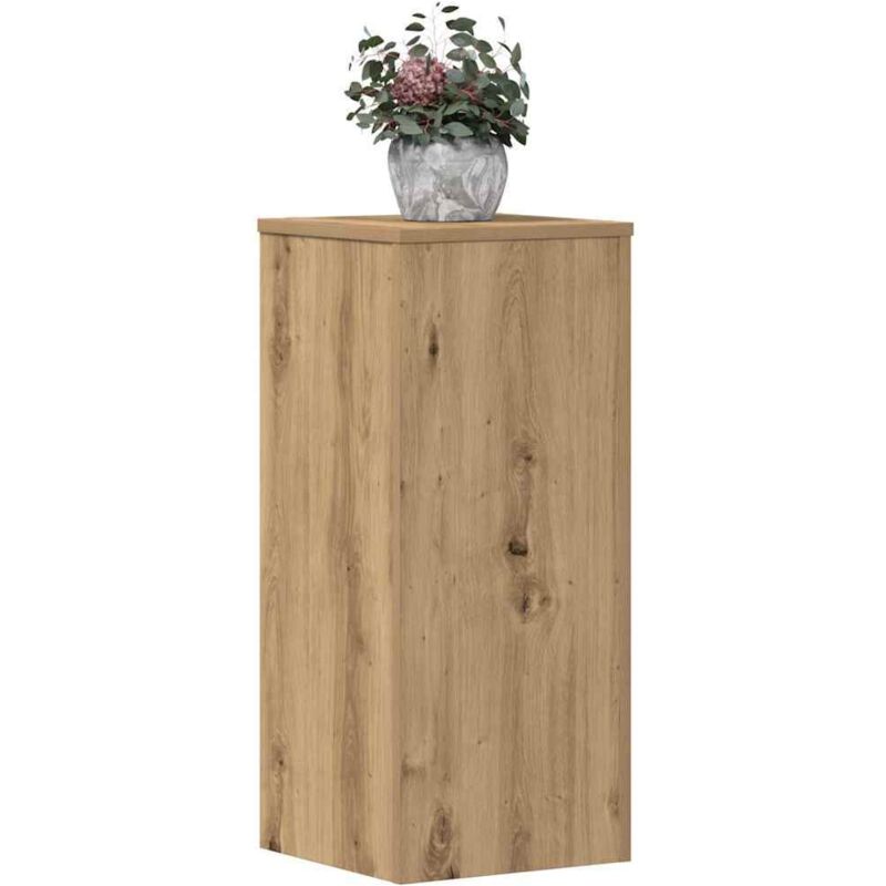 Vidaxl - Pflanzenständer 2 Stk. Artisan-eiche 30x30x70 Cm Holzwerkstoff