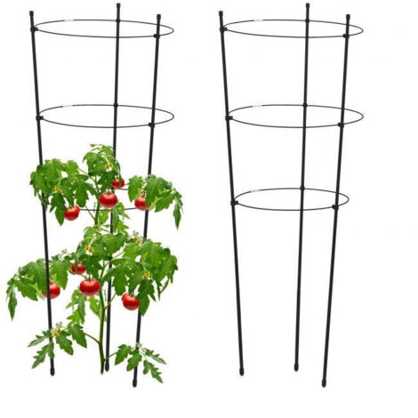 Pflanzenstutze 76 cm schwarz 2er set