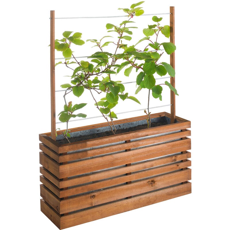 Pflanzkasten mit Rankgitter LIGN Z CL3B 100 X 30 CM 390