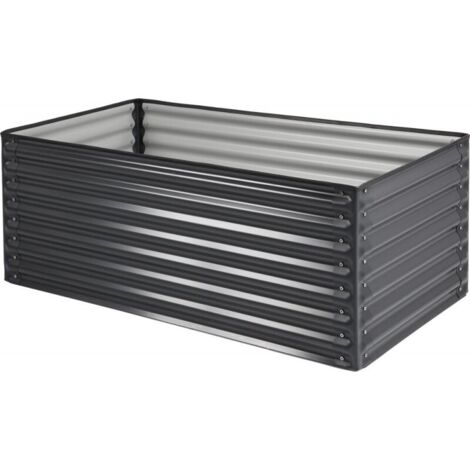 Pflanzkasten rechteckig anthrazit a. Metall 150 x 60 x 60 cm STRECKE