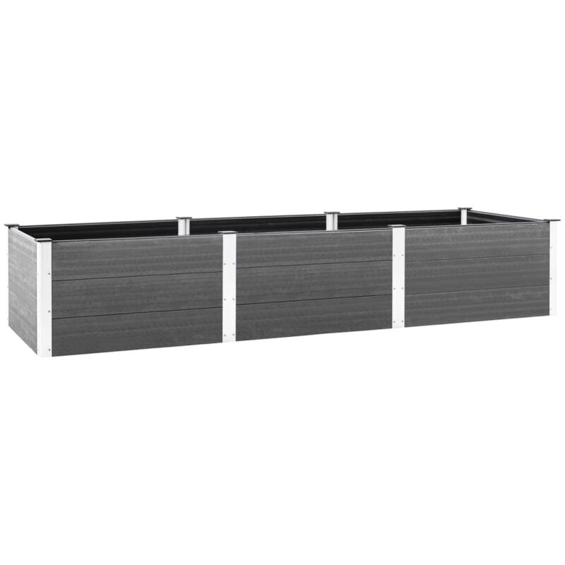 Hochbeet Grau 300x100x54 Cm Wpc Vidaxl