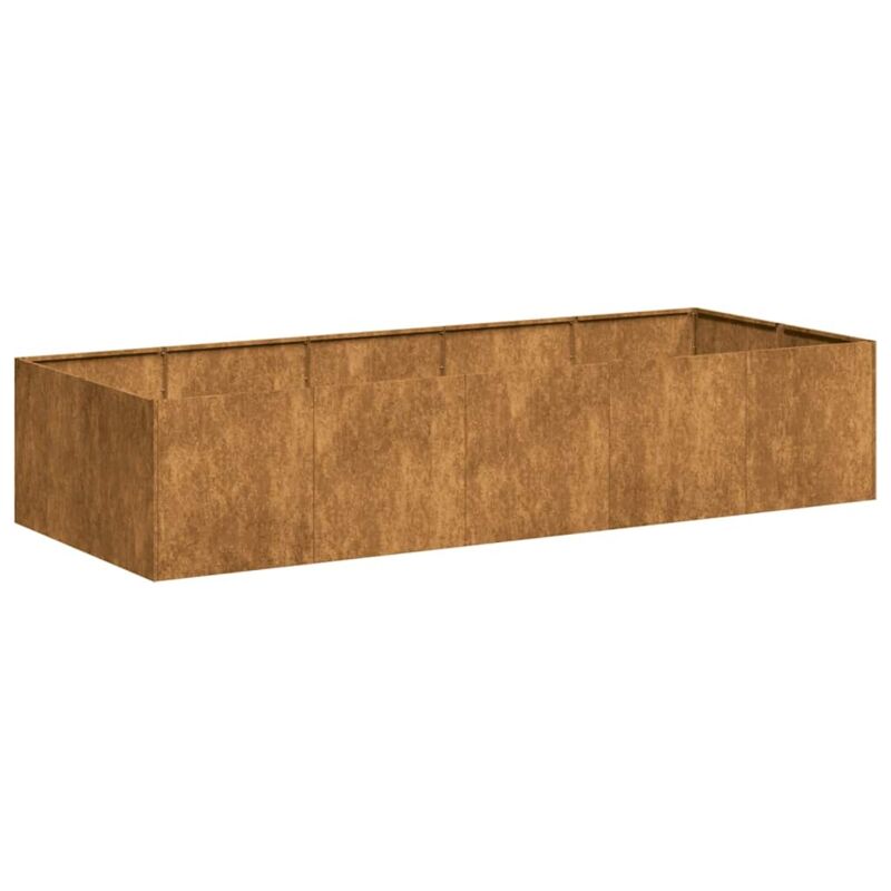 Pflanzkübel Rostig 200x80x40 Cm Wetterfester Stahl - Vidaxl