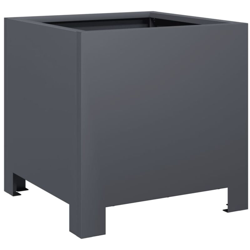 Pflanzkübel Anthrazit 30x30x30 Stahl Vidaxl