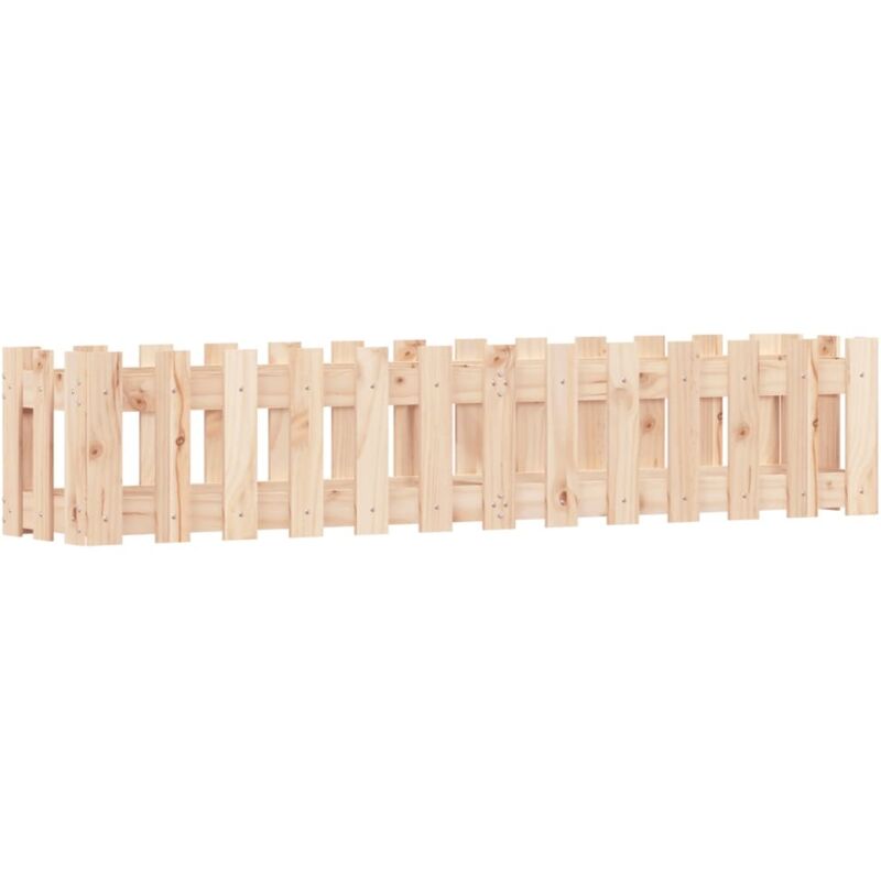 Hochbeet Lattenzaun-design 150x30x30 Cm Massivholz Kiefer Vidaxl