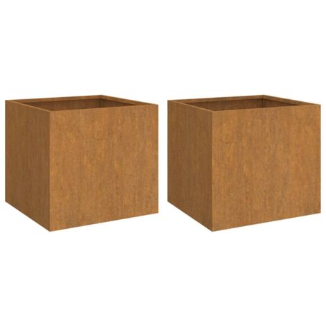 Pflanzkübel 2 Stk. 49x47x46 cm Cortenstahl vidaXL
