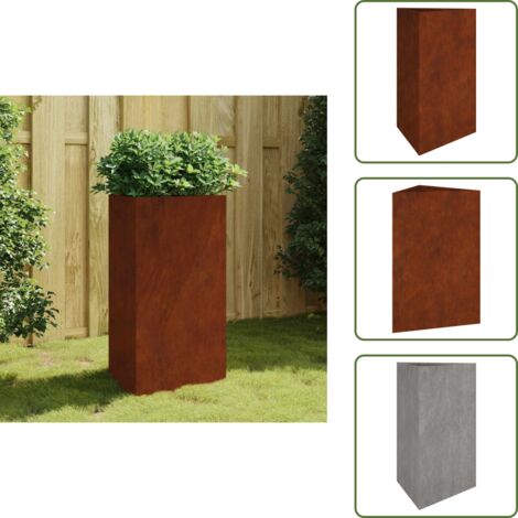 Pflanzkübel 50x43x75 cm Cortenstahl - Cortenstahl Pflanzkübel - Gartendeko - Rostoptik - Outdoor Topf - Balkonpflanze