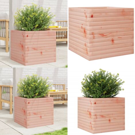 Pflanzkübel 50x50x45,5 cm Massivholz Douglasie - Hochbeet - Holzhäuser - Gartendekoration - Douglasie - Pflanzkübel - Home & Living