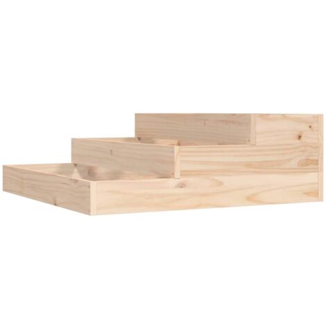 vidaXL Pflanzkübel Massivholz Kiefer Hochbeet Blumenkasten mehrere Auswahl