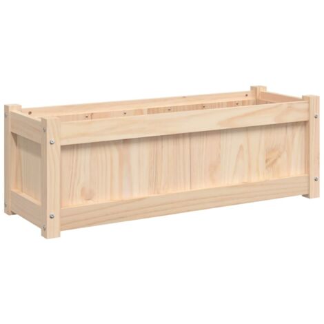 Pflanzkübel 90x31x31 cm Massivholz Kiefer vidaXL79596
