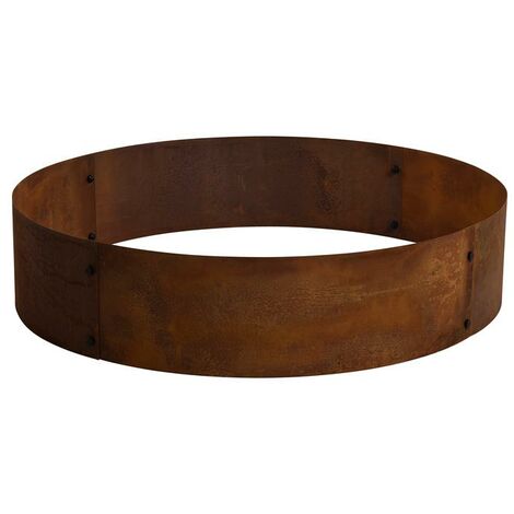 Pflanzring Metallring Stahl Hochbeet 80 cm Pflanzgefäß Pflanzkübel Rost Ring