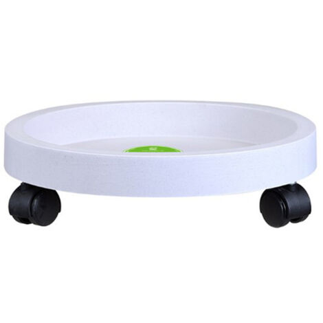 Pflanztopf-Untersetzer mit Rollen – 4 robuste Rollen, Tragkraft 57 kg, Kunststoff, Maße: 28,5 cm x 33,4 cm x 38,3 cm, 1 Tablett