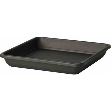 Pflanzuntersetzer KREA quadratisch 35 cm anthrazit
