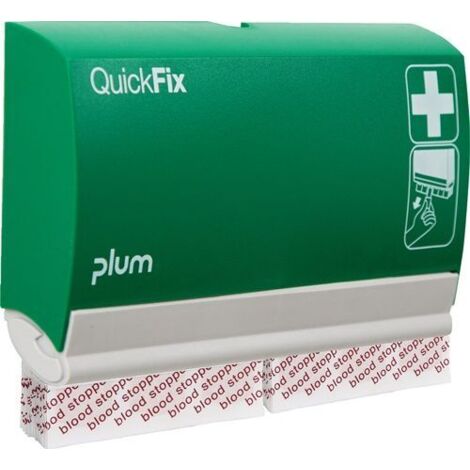 Pflasterspender QuickFix Blood stopper B230xH135xT32ca.mm grün