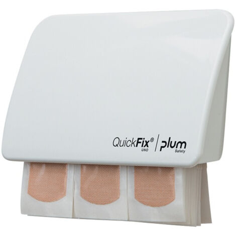 Pflasterspender QuickFix UNO B130xH85xT35ca.mm hochglanz weiß PLUM