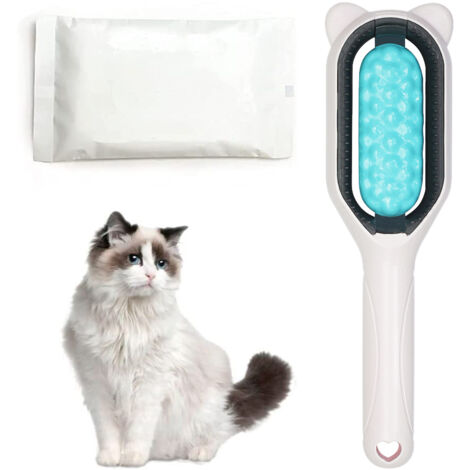 Pflegebürste für Hunde und Katzen mit langem oder kurzem Fell, mit weichen Borsten zur Massage und Entfernung von abgestorbenen Haaren und Knoten.
