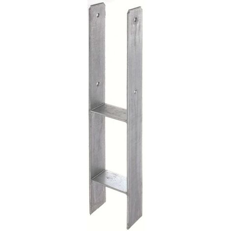 Pfostenträger H-Form verzinkt 91x600x6