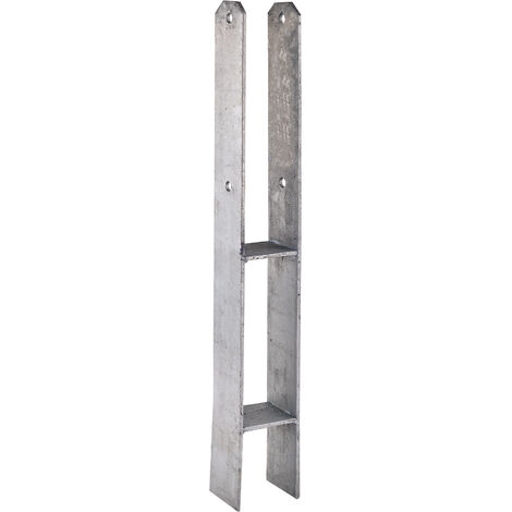 Pfostenträger Pfostenanker H-Anker 71x600x60x5mm feuerverzinkt Pfosten Zaunpfosten