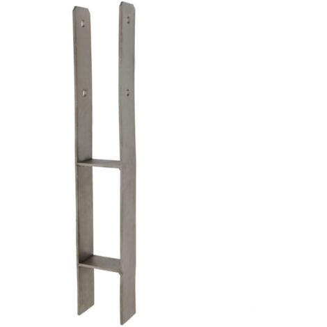 Pfostenträger Pfostenanker H-Form Edelstahl A2 91x5,6x600 mm