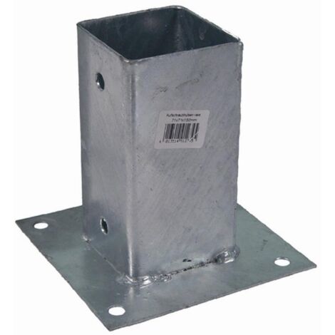 Pfostenträger Pfostenhülse Aufschraubhülse verzinkt 91x91x150 mm