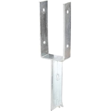 Pfostenträger U-Form zum einbetonieren 40x200mm T-Eisen 91mm Stahl feuerverzinkt