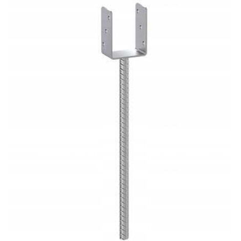 Pfostenträger, verzinkter Anker, 141x624x12mm
