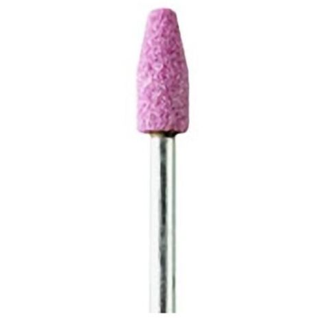 PG - CONFEZIONE 2 PEZZI - MINI MOLE ABRASIVE A RUBINO Ø6x12MM - CILINDRICA CON PUNTA SQUADRATA