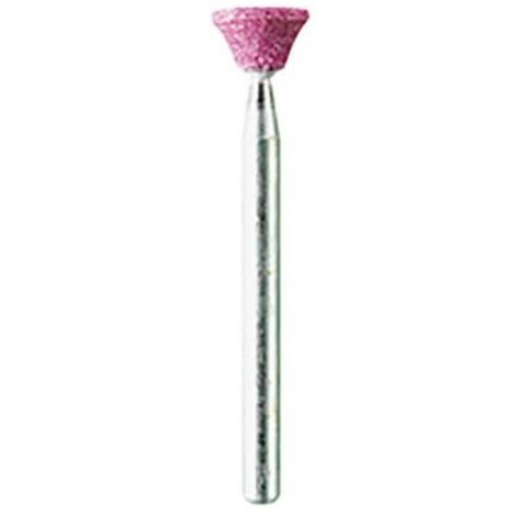 PG - CONFEZIONE DA 2 PEZZI - MINI MOLE ABRASIVE A RUBINO Ø8x6MM