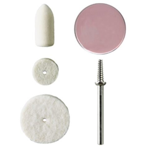 PG - KIT ACCESSORI LUCIDATURA 3 FELTRI,ALBERINO E PASTA ROSA