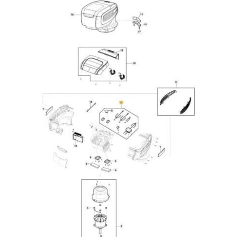 PH 700 DOUBLE ALIMENTATION ORIGINALE STIGA - 118811284/0