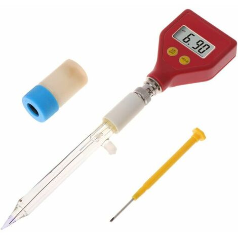 PH-98108 pH-mètre électrode en Verre Pointue pour Eau Alimentaire Fromage Lait Sol Test de pH