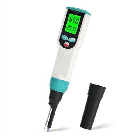 PH-Messgerät mit ATC Lebensmittel-pH-Tester, Wasserdichtes digitales Lebensmittel-pH-Messgerät mit hochpräziser pH-/Temperatursonde