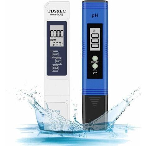 Ph Mètre, Eletorot Testeur ph Piscine 4 en 1 PH Metre Electronique TDS Metre de Qualité de l'eau et ph Test pour Potable Aquariums Hydroponie Piscine