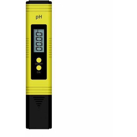 PH-mètre monobloc, testeur de PH de piscine 4 en 1 PH-mètre électronique TDS mètre Qualité de l'eau et test de ph pour eau potable aquarium piscine hydroponique (jaune) - 19 cm 11 cm 4,5 cm