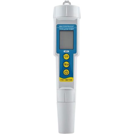 PH-mètre numérique 3 en 1 multifonctionnel Numérique PH/EC/TEMP testeur
