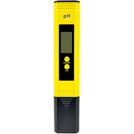 pH-mètre numérique avec plage de mesure de 0 à 14, écran LCD, testeur de pH pour eau potable domestique et hydroponie avec compensation automatique de température (ATC).