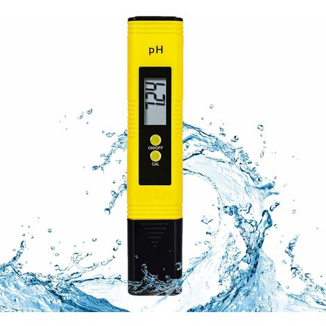 PH-mètre numérique, testeur de qualité de l'eau de haute précision avec plage de pH 0-14 pour la consommation domestique, la culture hydroponique, l'aquarium, le brassage, le laboratoire, la piscine,