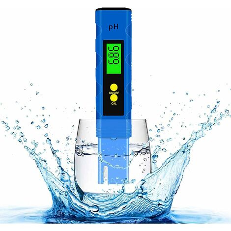 PH Mètre Numérique, Testeur de qualité de l'eau digital LCD, 0,01 Ph Précision, Plage de Mesure pour 0-14 Ph, pour l'eau Potable, Aquariums, hydroponie, piscines,