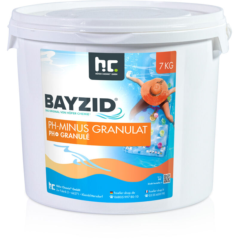 2 x 7 Kg Bayzid pH moins granulé