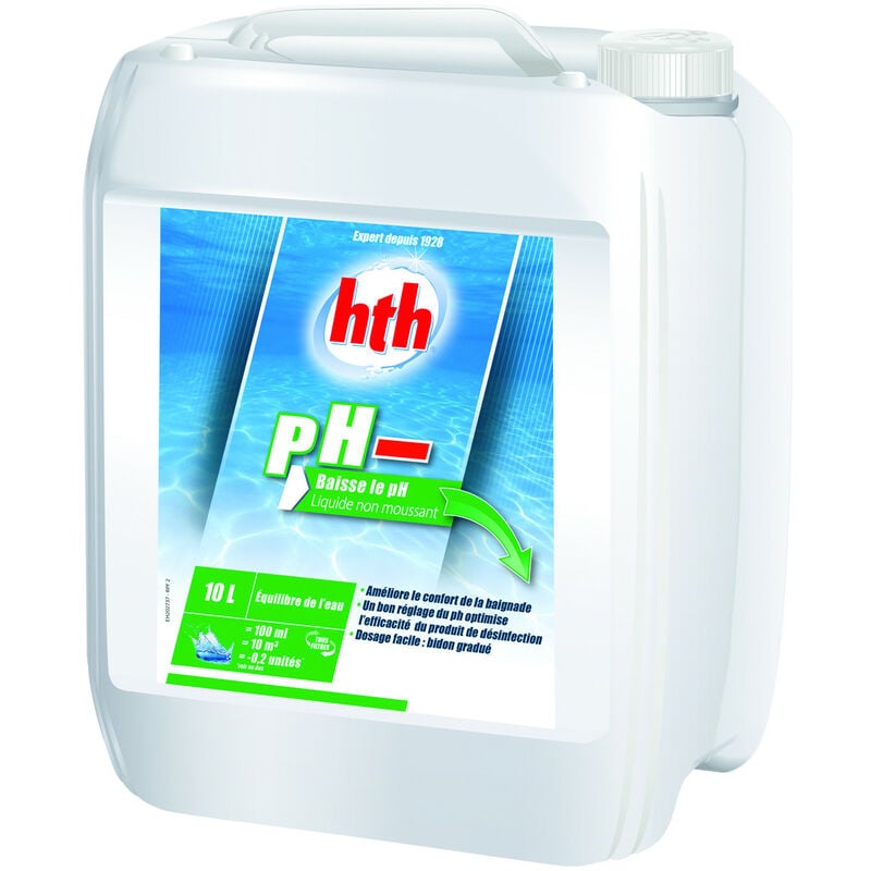 HTH - ph moins liquide 15% 10L 250853