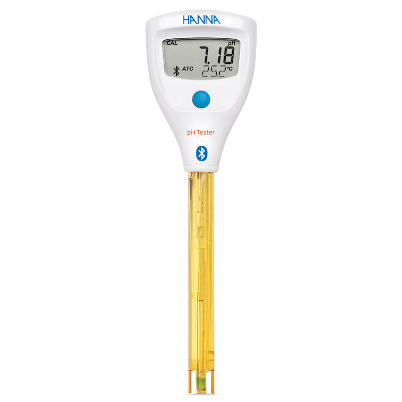 Ph-mètre de poche avec connexion bluetooth, pour mesures sur site Hanna Instruments hi9810422