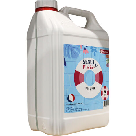 pH plus liquide, Augmentation du pH - Bidon de 5L - SENET Piscine