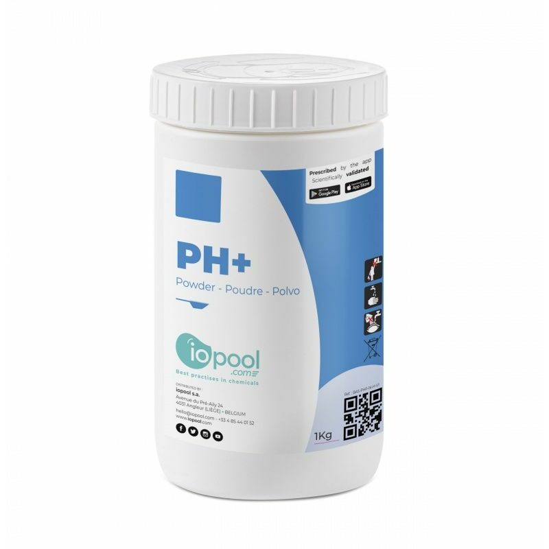 PH+ (Réhausseur de basicité en poudre) - 1kg Iopool Blanc