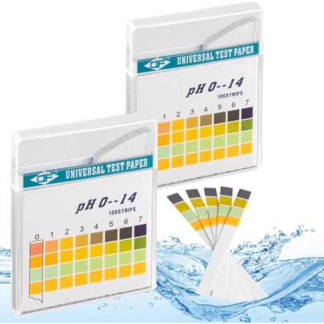pH wert Teststreifen 200 Stück ph 0-14 Trinkwasser Aquarien Indikator-en