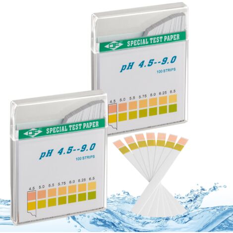 pH wert Teststreifen 200 Stück ph 4,5 - 9 Trinkwasser Aquarien Indikator-en