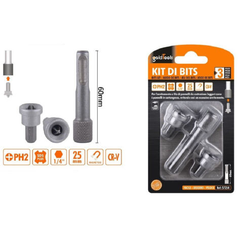 Ph2 2pz Da 25mm Ph2 + 1pz Da 60mm Magnetic 57254