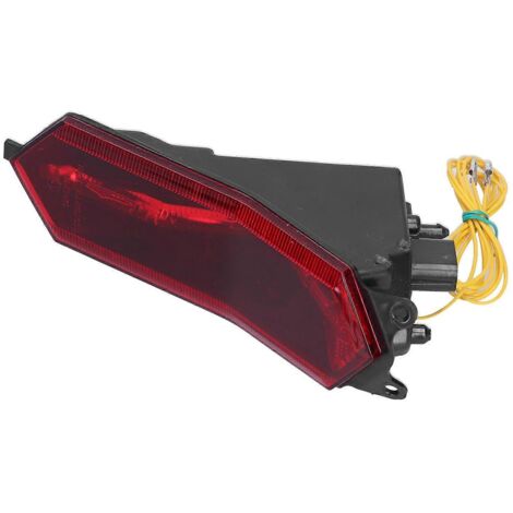 Phaire arrière LED feu stop clignotant haute luminosité adaptable YZF‑R1 R6 R7 lentille rouge – Assemblage lampe de signalisation vif.