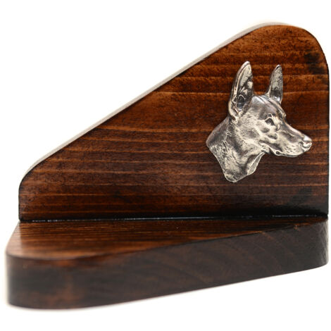 Pharaonenhund, Malteser Windhund - Kerzenständer aus Holz mit Hund, Teelichtständer, Hundedenkmal von Art-Dog