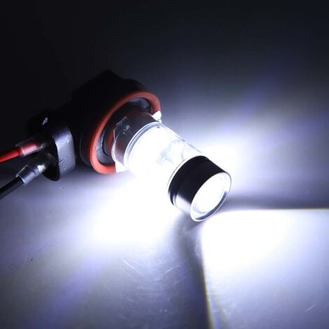 Phare antibrouillard H11 H8 100W 20 LEDs blanc pour voiture