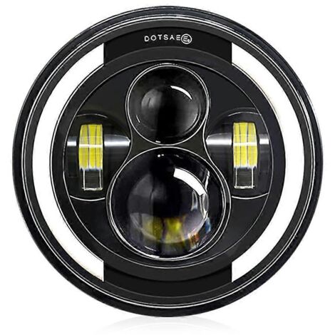Phare antibrouillard rond pour moto YMH, remplacement universel de phare LED